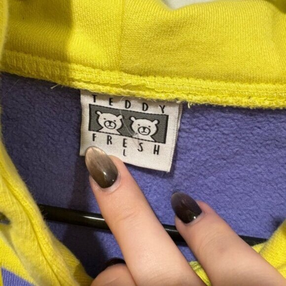 Teddy Fresh Color Block Hoodie Men, size L - Picture 9 of 9